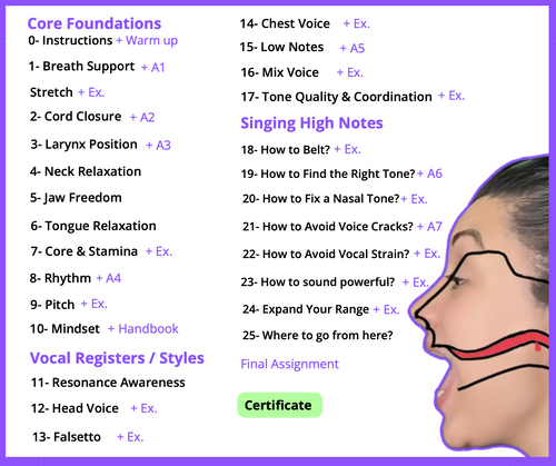 Free Trial - Singing Course for Visual Learners