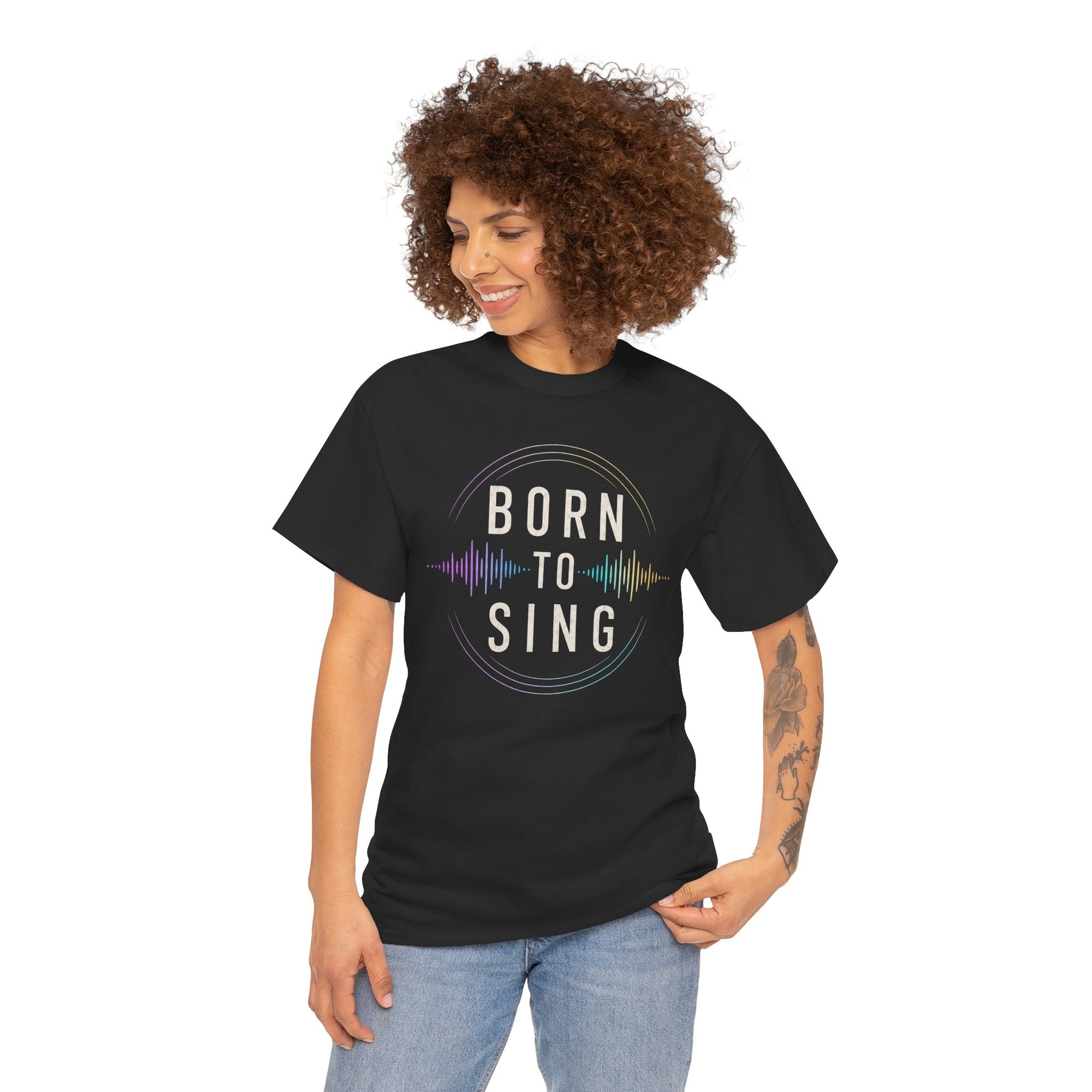 Born to Sing - Unisex Heavy Cotton Tee